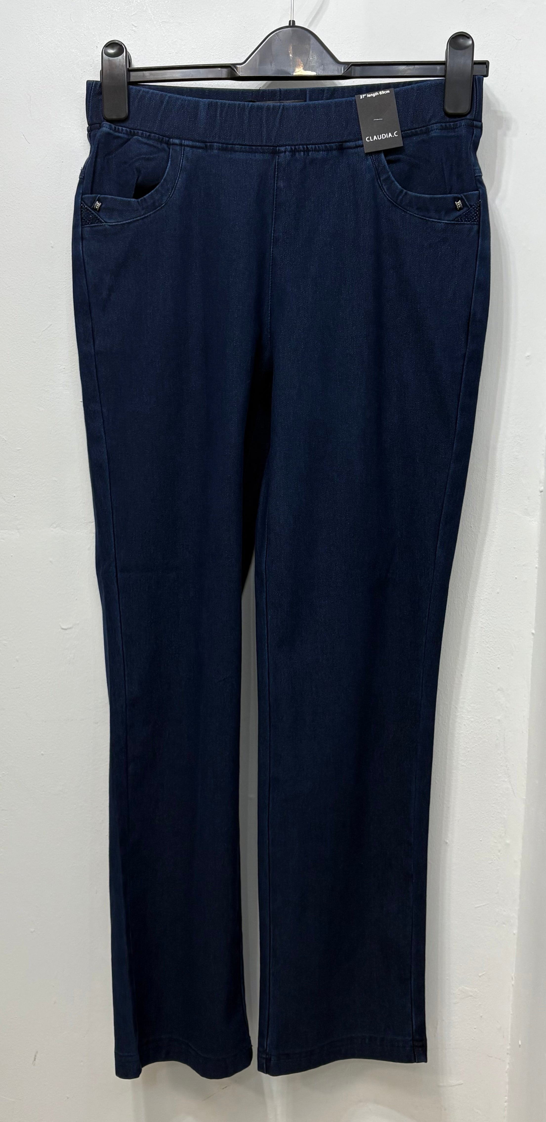 13031 Smart Denim Pull up Trouser