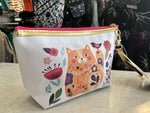 J1137 Cat Make Up Bag with hand Strap