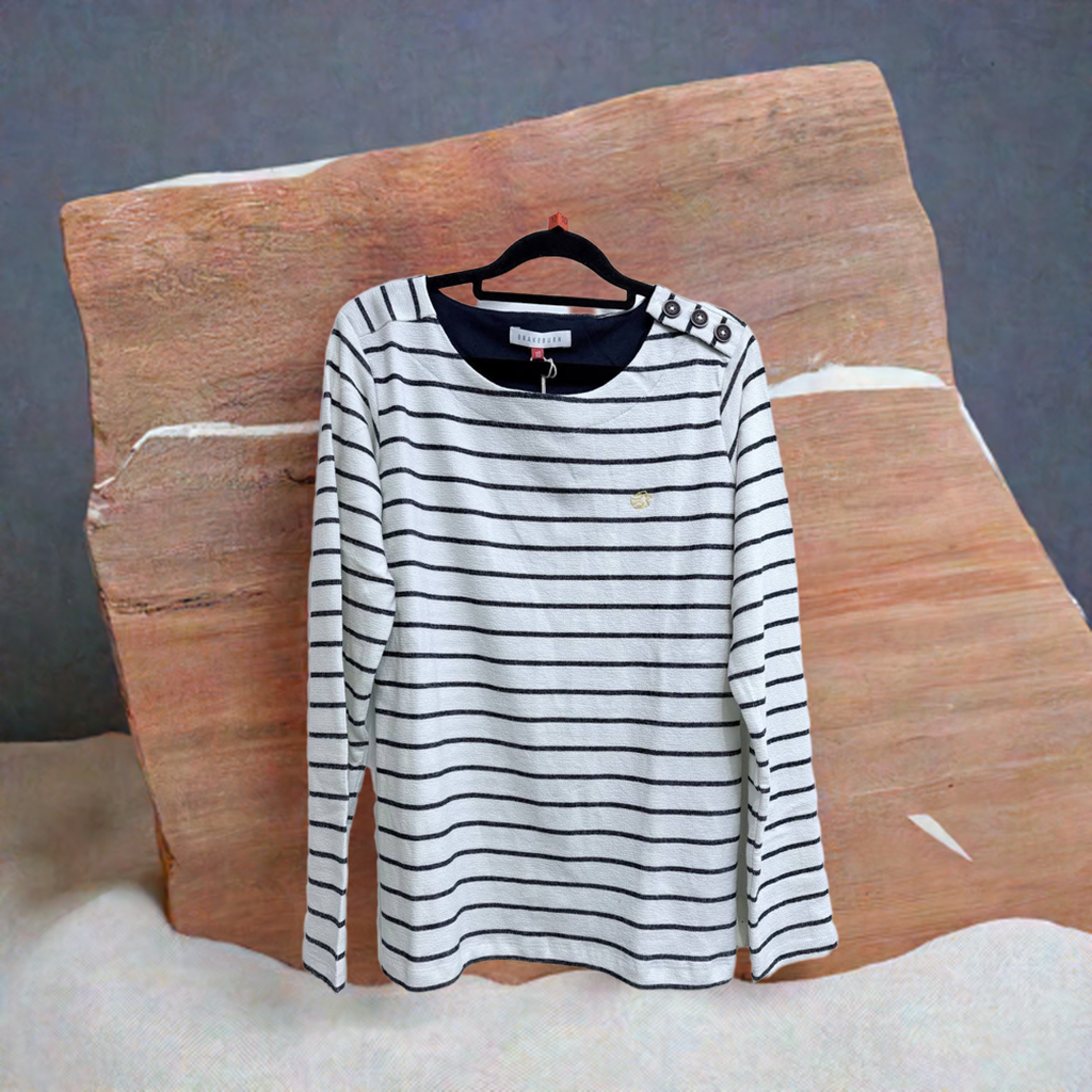 Stripe Bella Crew Neck Sweatshirt