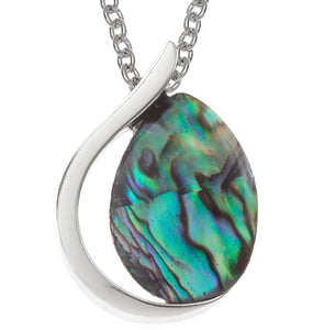 Paua Shell Teardrop Necklace