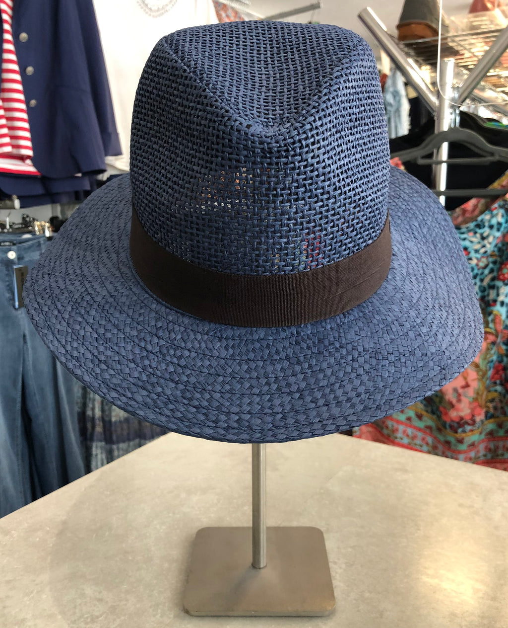 8762 Trilby Style Wide Brim Sun Hat with Band