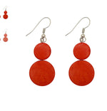 H20ce 2tier COCO DISC EARRINGS