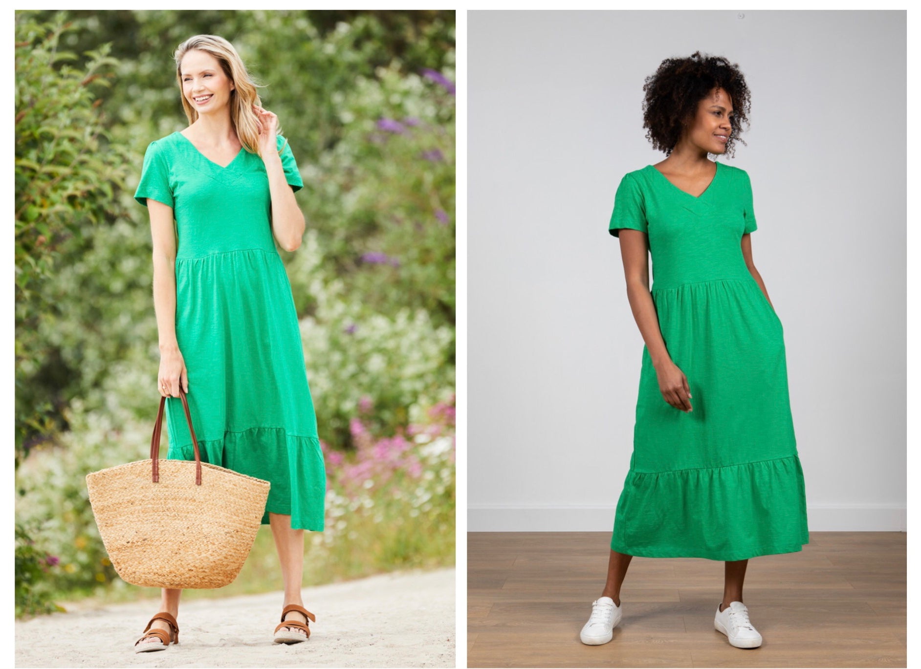 Spring Midi Dress Organic Cotton