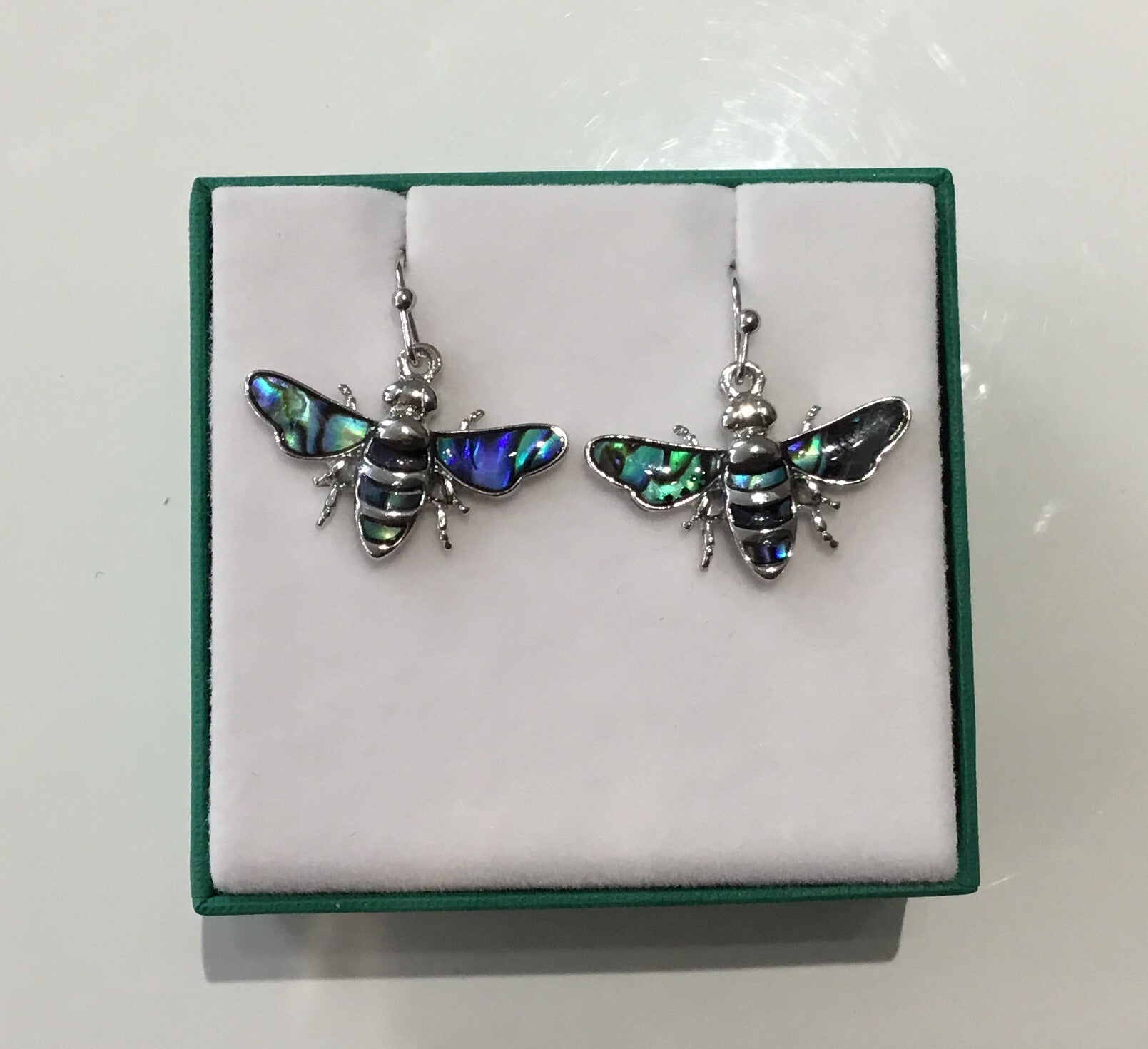 Paua Shell Bee Earrings