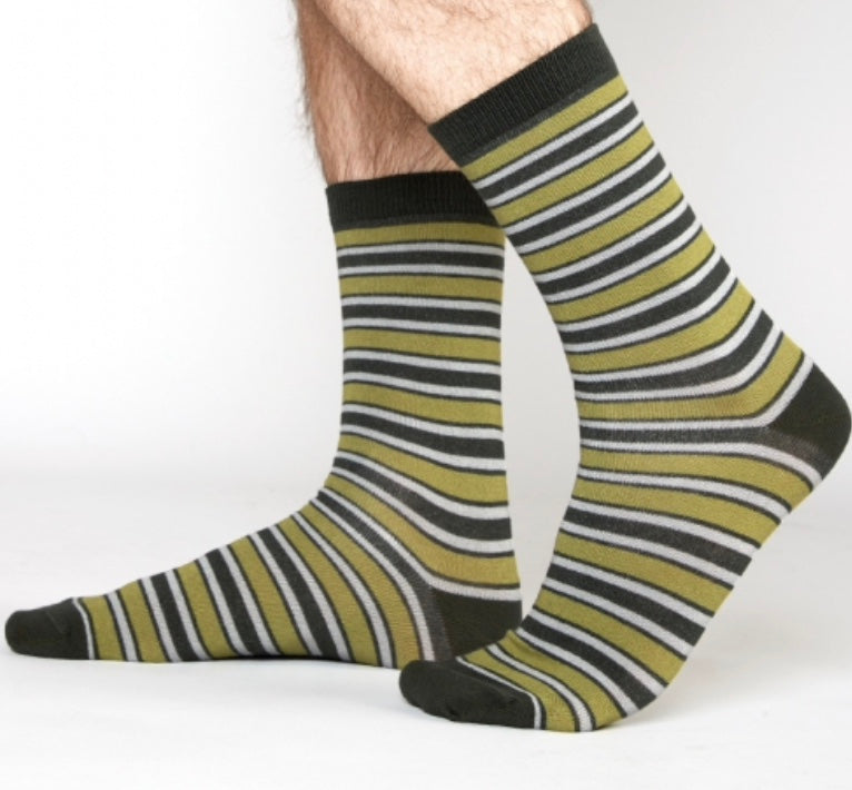 Unisex Organic Cotton Stripe Socks