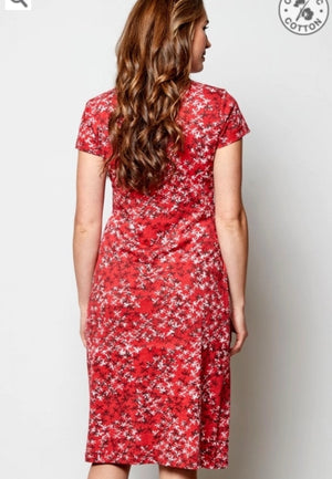 Sm2057 Knot Front Organic Dress