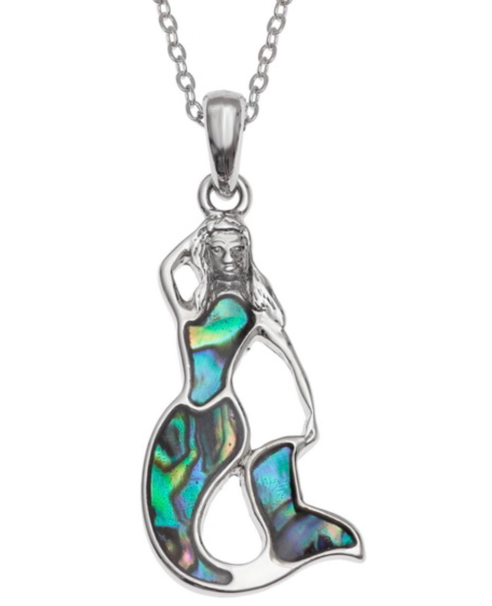 Paua Shell Mermaid Necklace