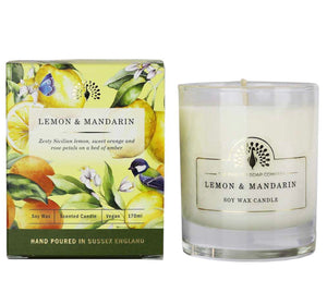 Lemon and Mandarin Scented Candle
