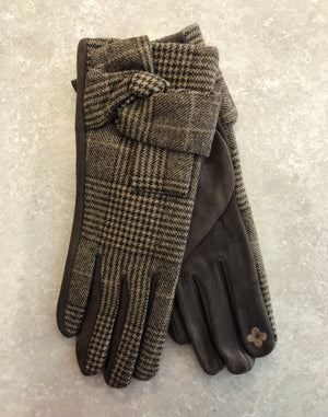 Wool Check Gloves