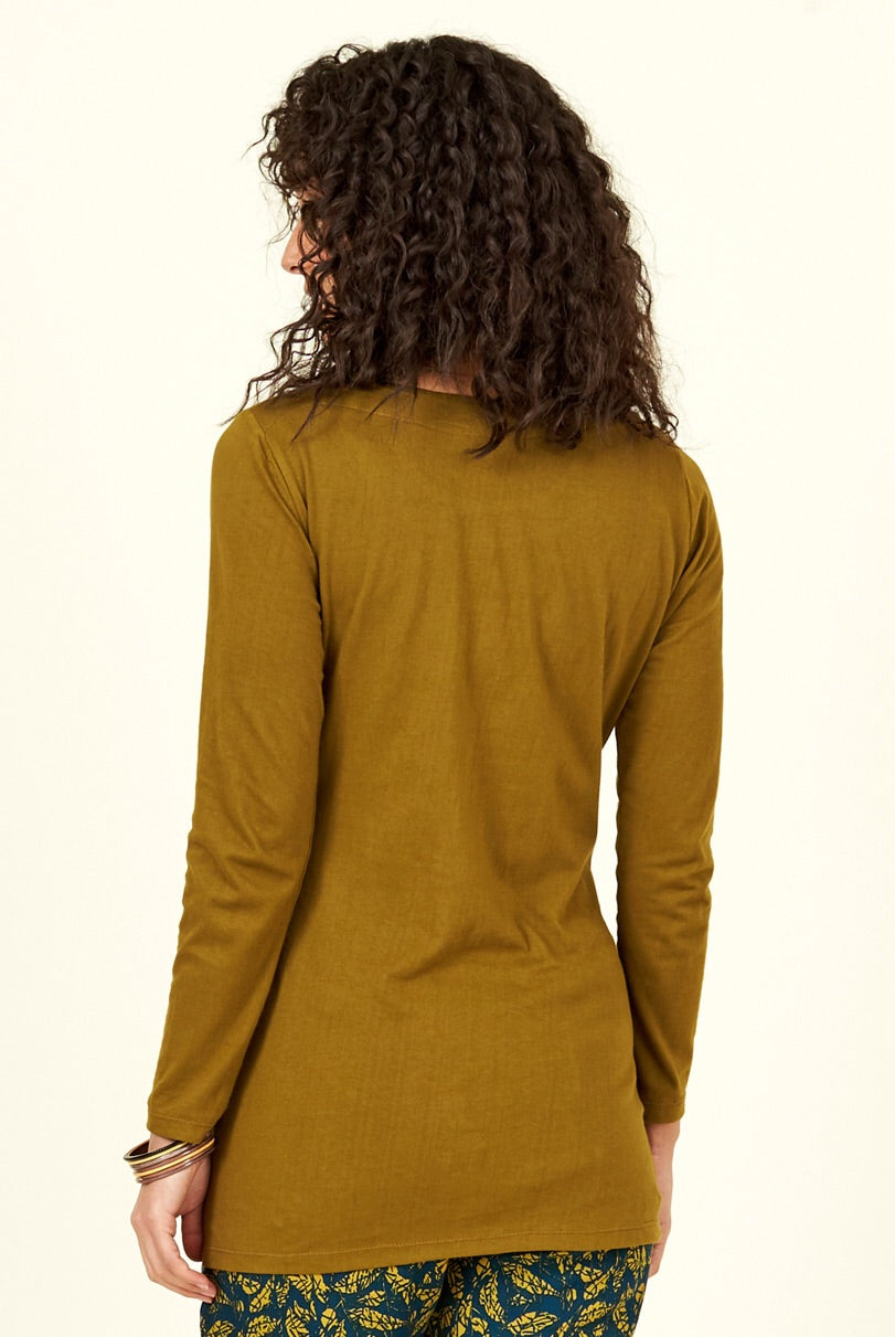Boat Neck Organic Cotton Top NOW £20