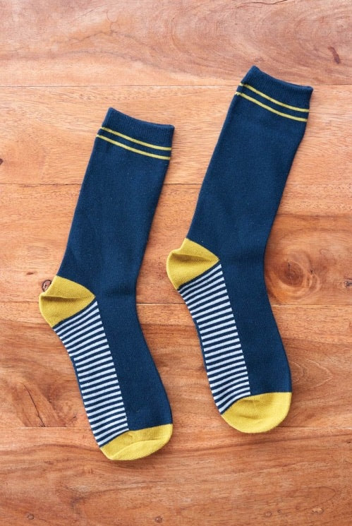 Organic Cotton Classic Stripe Socks Unisex