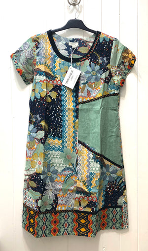 Lisbon Dress Patch Print