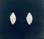 Lustrous Diamond Necklace and Earring Set