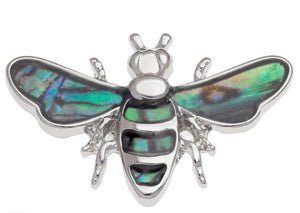 Paua Shell Bee Pin Brooch