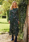 Knot Garden Print Jessica Dress - Navy/Green