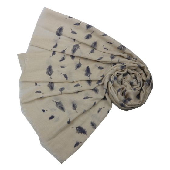 Offset Feathers Scarf