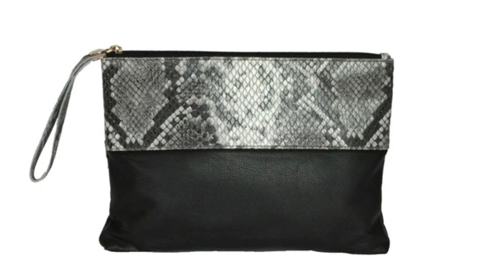 Leather Courtney Clutch Bag