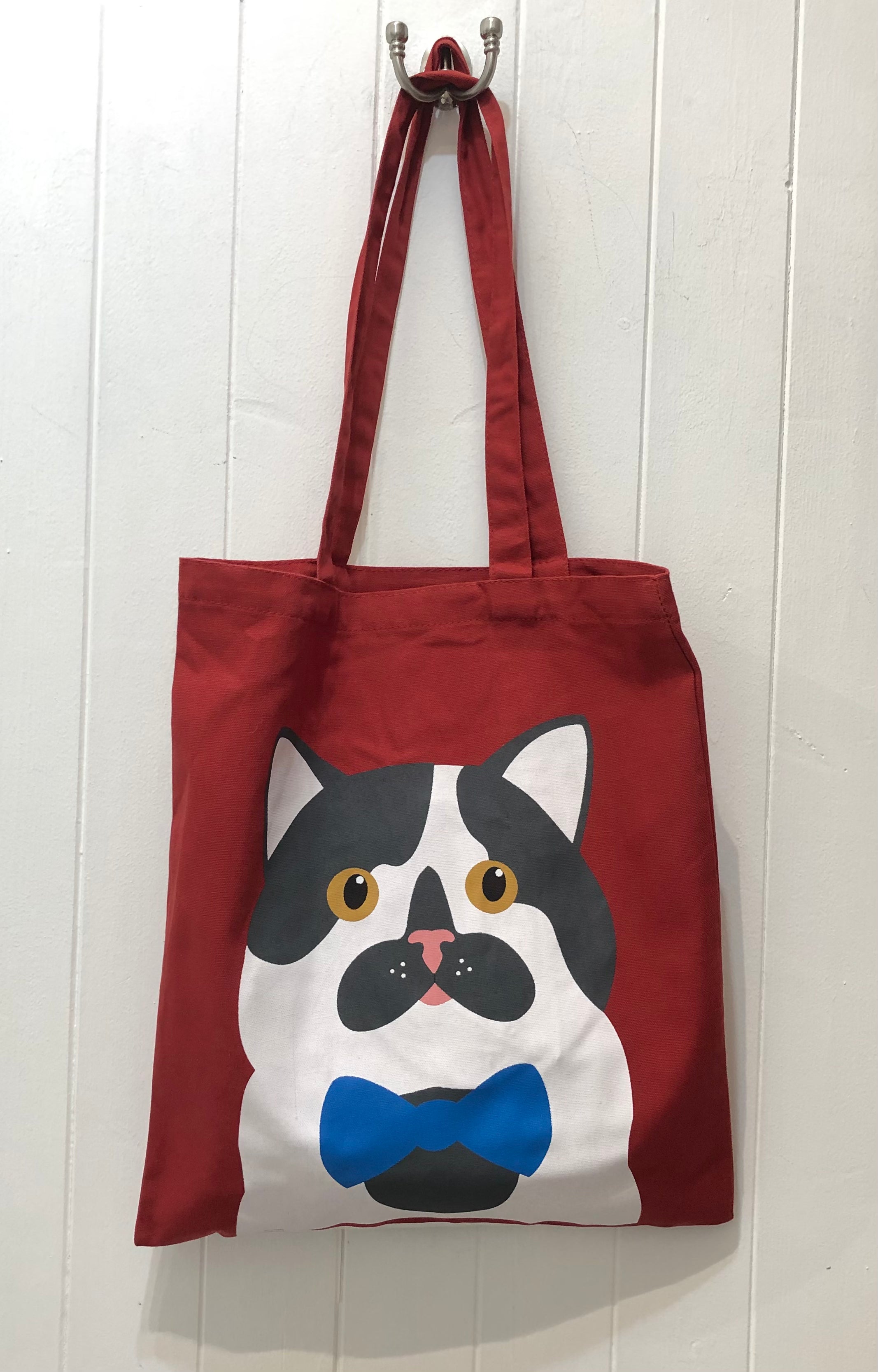 Canvas Cat Tote Bag