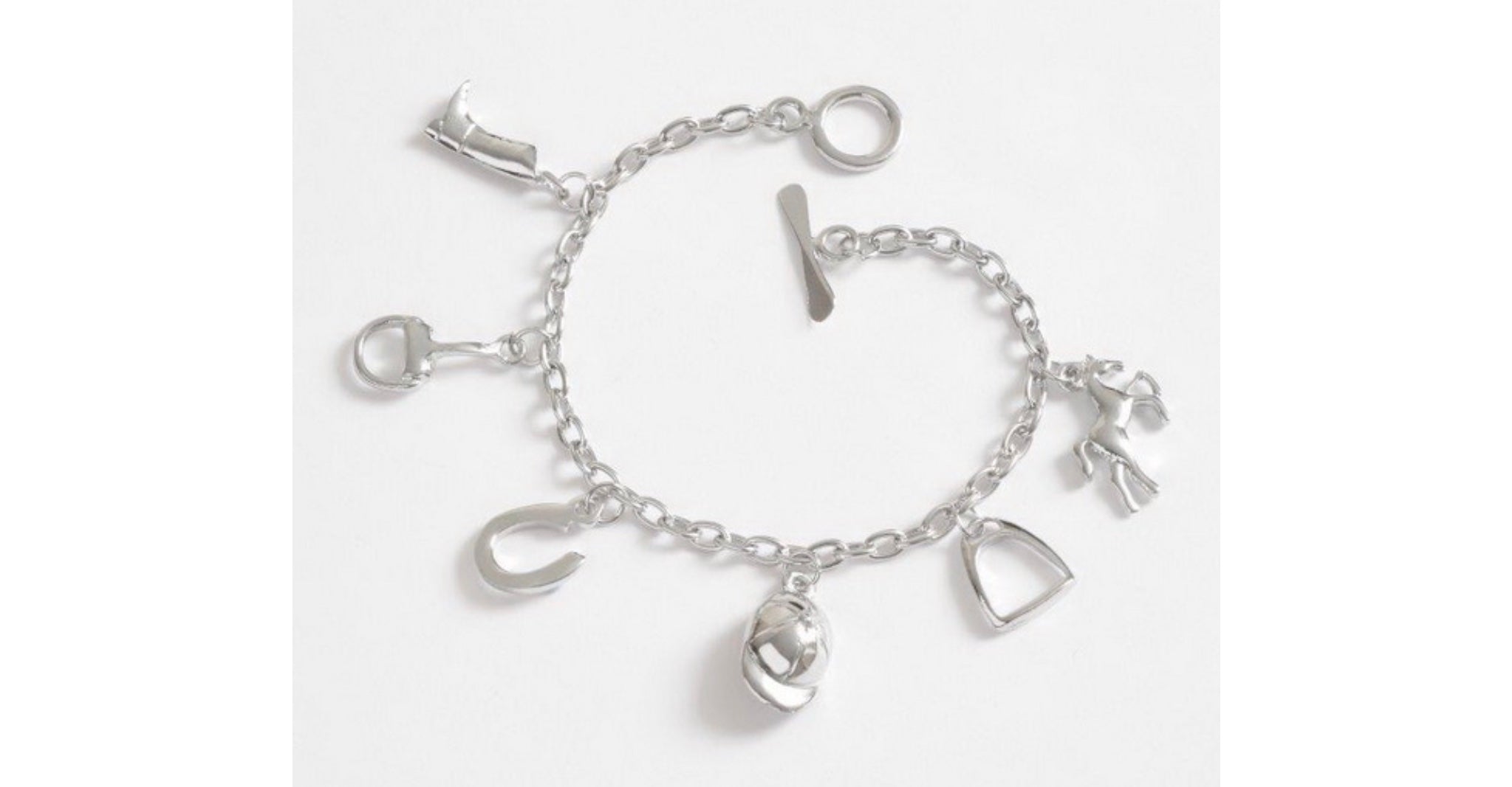 Horse Riding Charm Bracelet