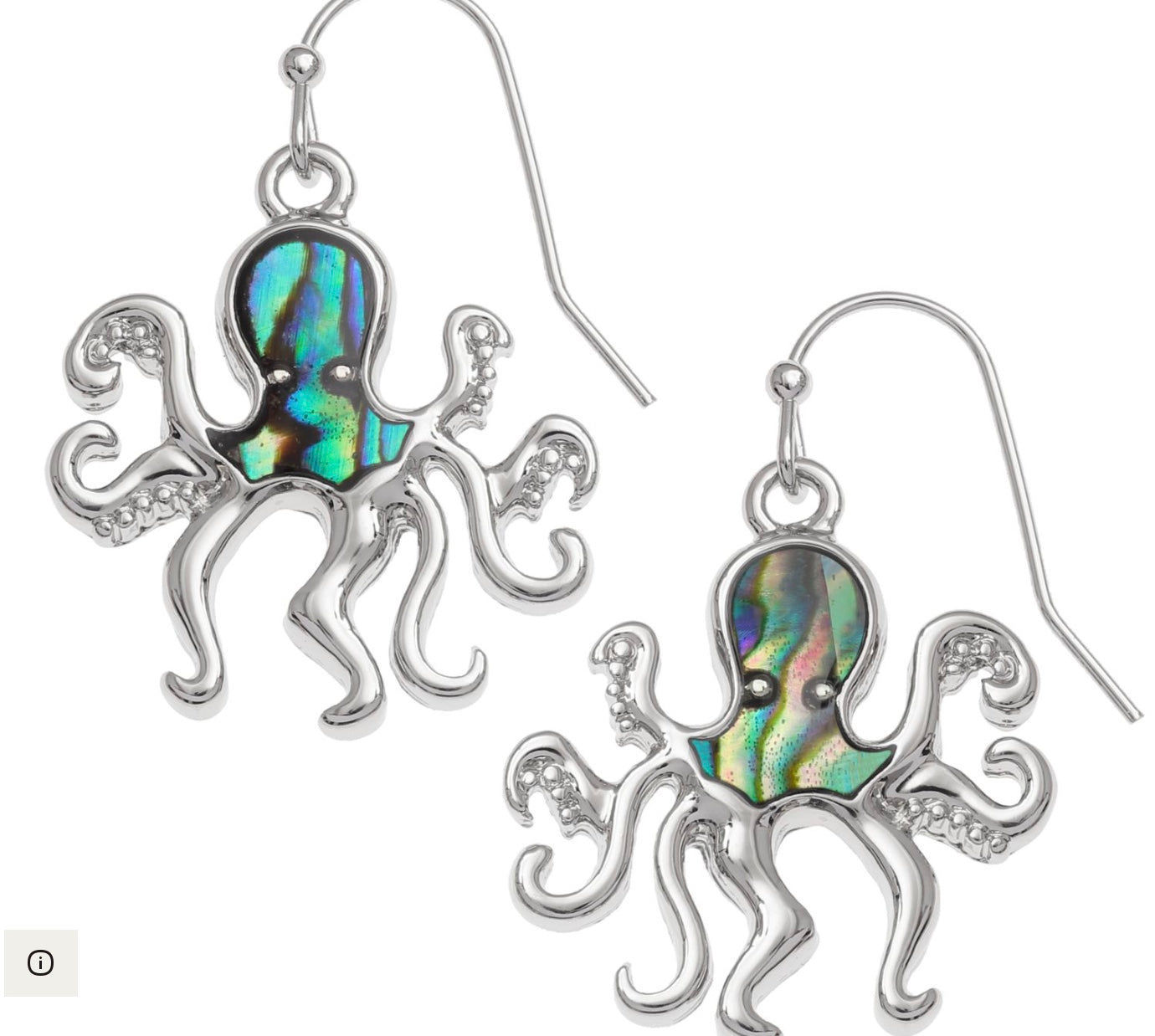 Paua Shell Octopus Earrings