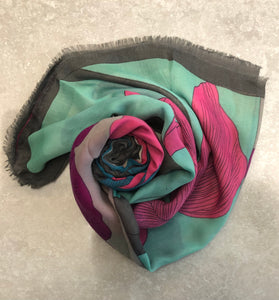 Peonies Scarf