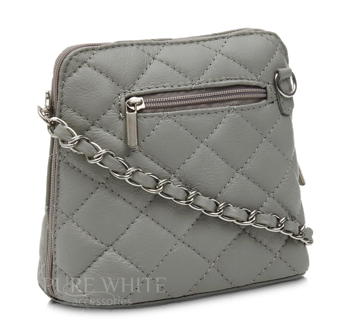 Leather square Quilted bag