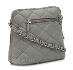 Leather square Quilted bag