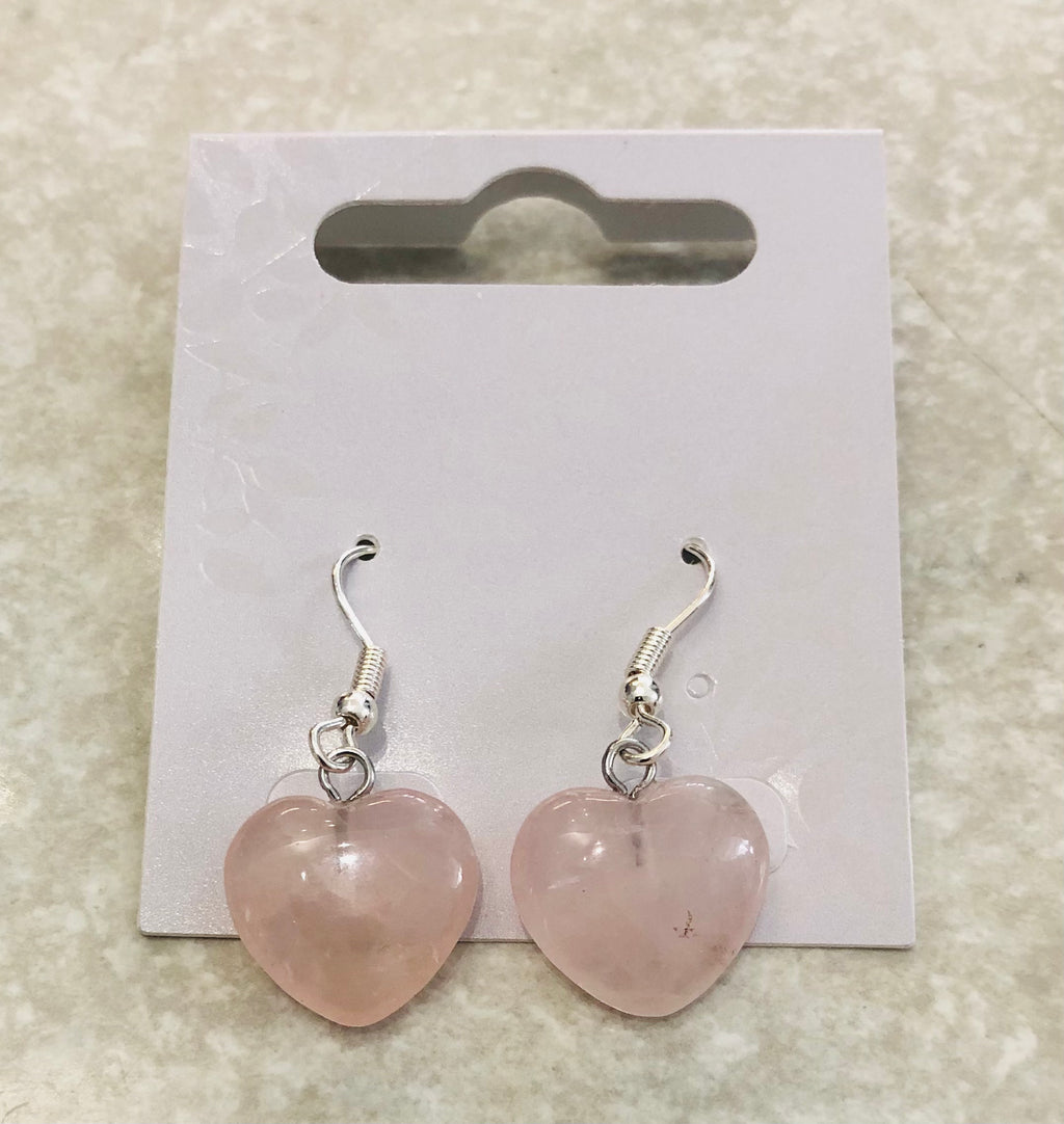 Pink Heart Earrings
