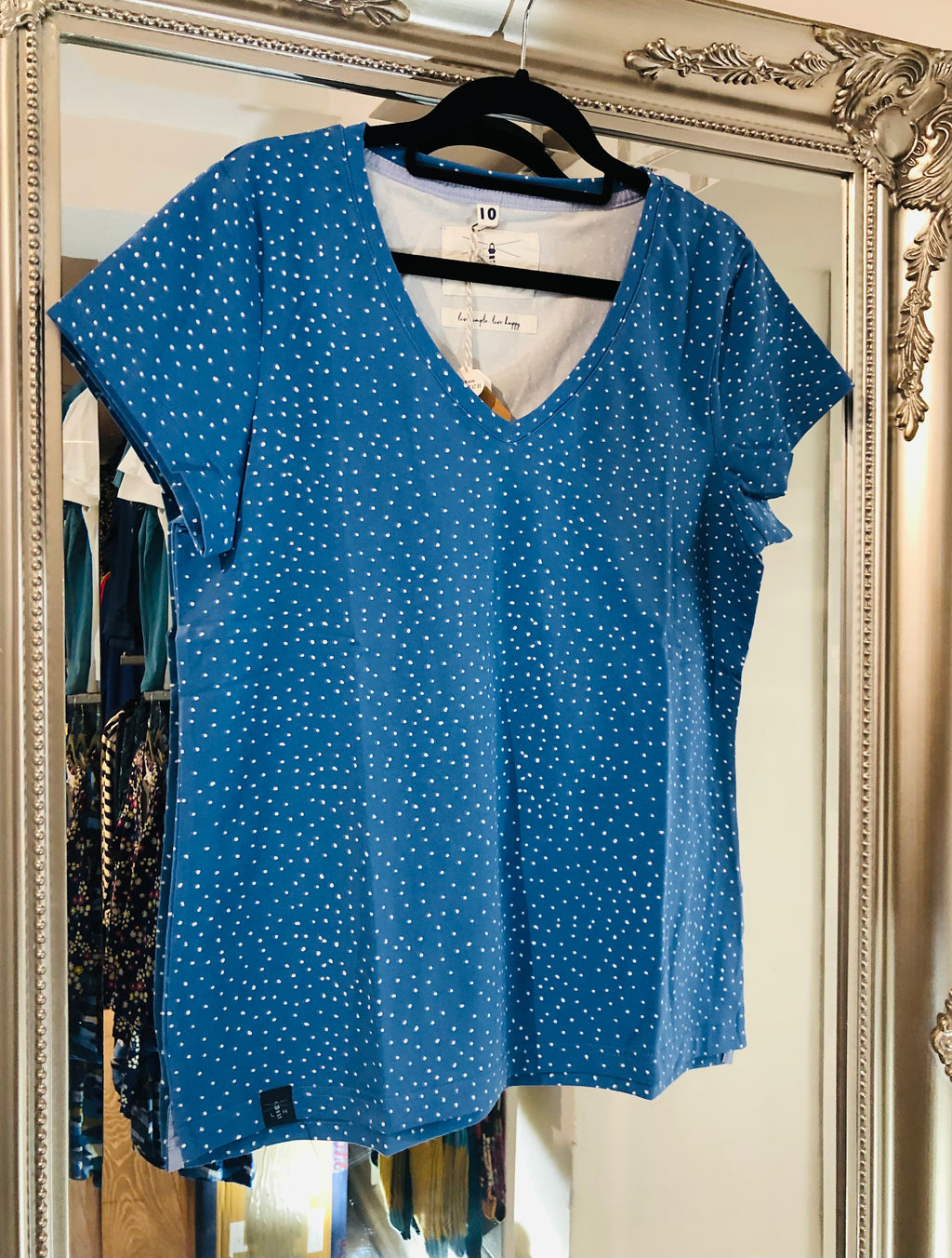 Ariana T-shirt Blue Dot