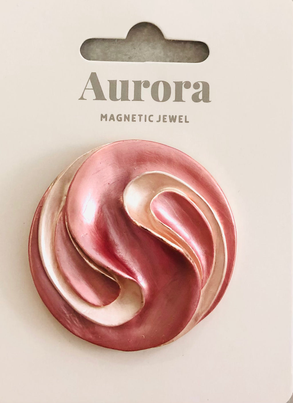 Magnetic Brooch/Scarf Clip Sea Swirl Design