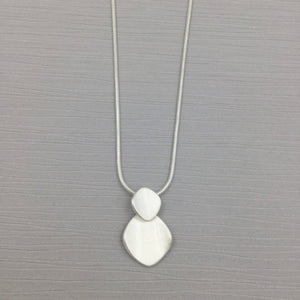 Mat Silver Necklace