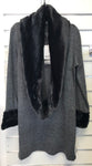 Kl4002 Long Tunic with Matching Scarf