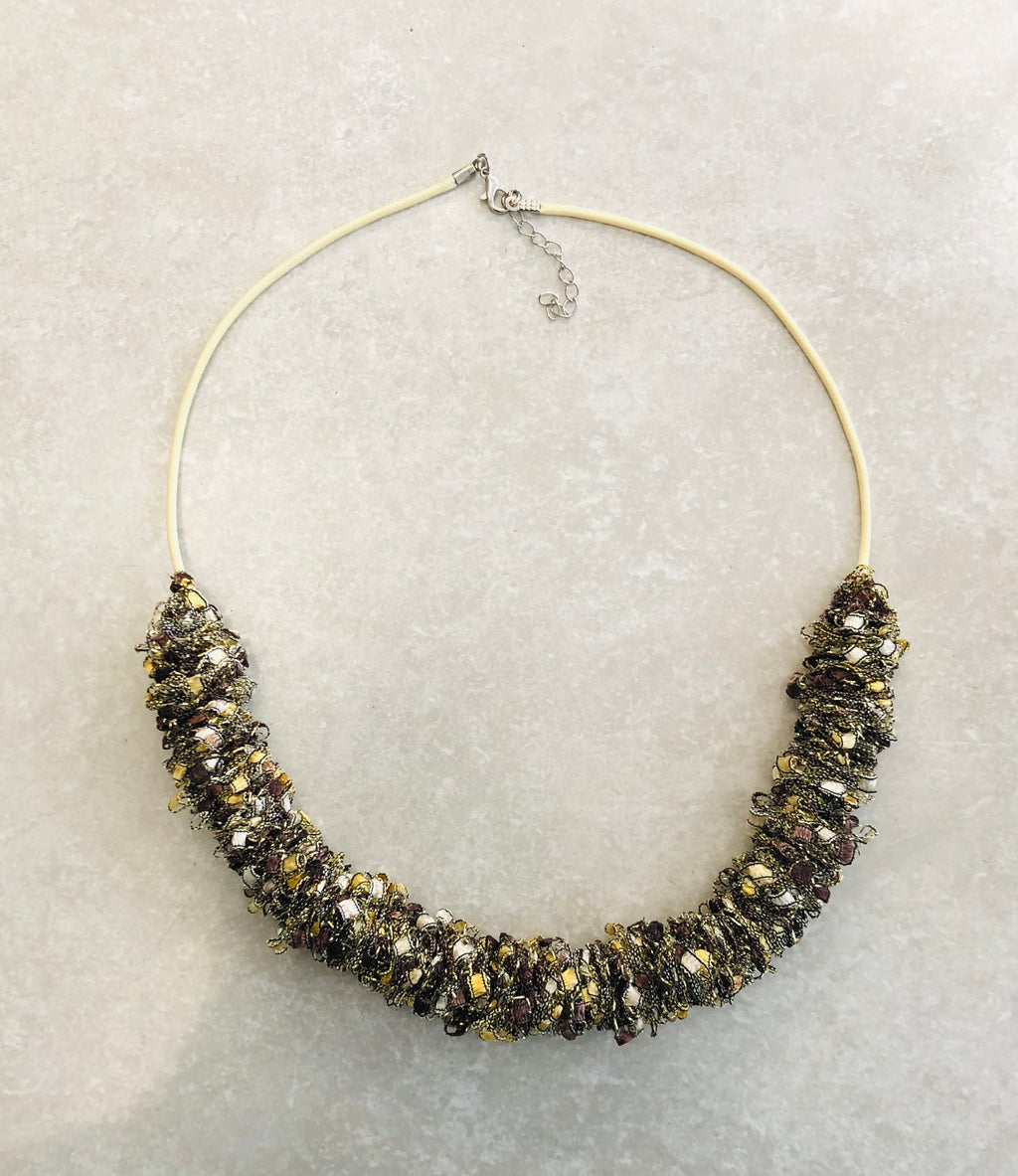 Made by Trish Ladder Yarn Necklace