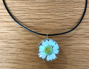 Double Side Daisy Pendant