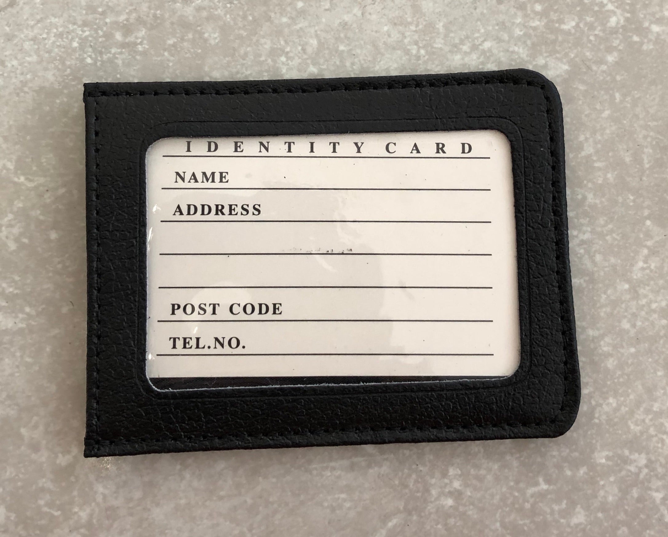 Leather single side Travel Card Holder