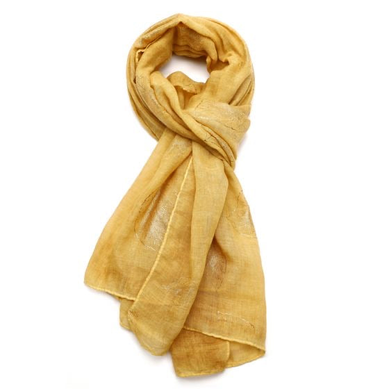 Gold Leaves Scarf