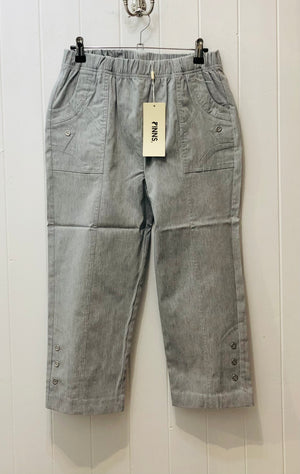 473C Elasticated Waist Crop Trouser
