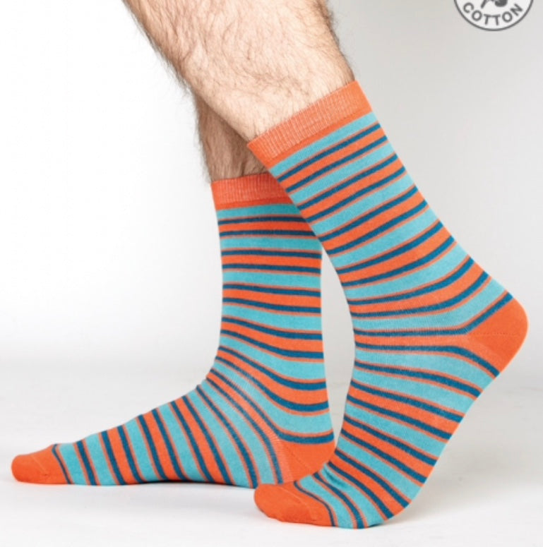 Unisex Organic Cotton Stripe Socks
