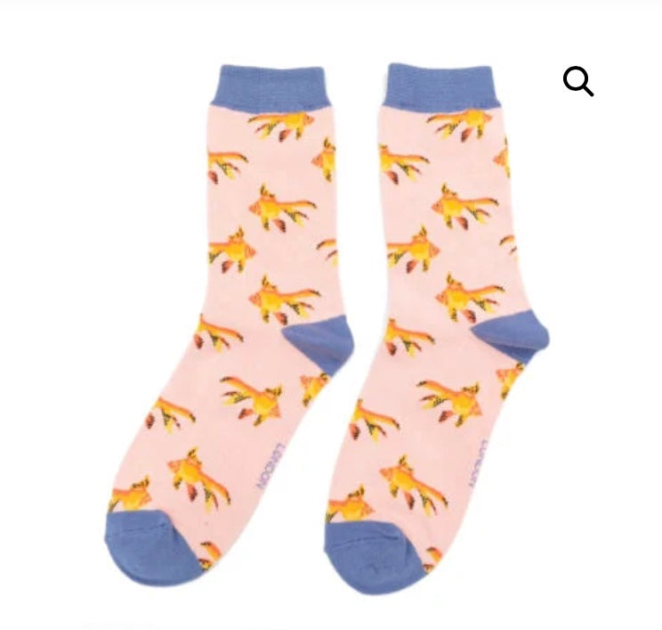 Goldfish Socks Dusky Pink