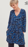 Bergen Print Macken Tunic - Navy