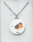 Robin in Glass Necklace