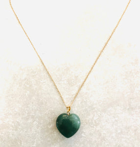 Green Heart Necklace