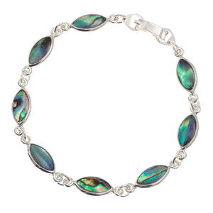 Paua Shell Oval Section Bracelet