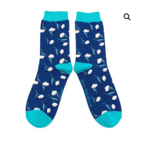 Daisies Socks Navy