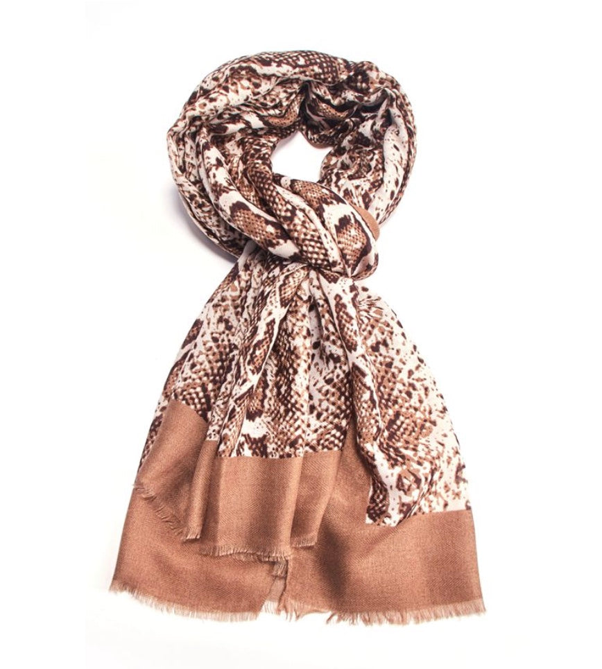 Snakeskin Print Scarf