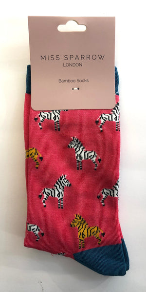 Zebra Socks bamboo