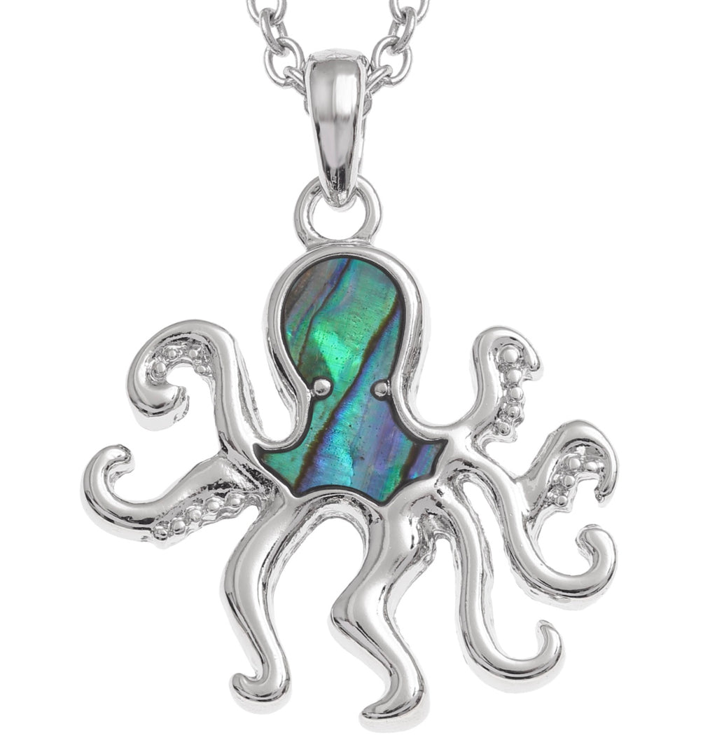 Paua Shell Octopus Necklace
